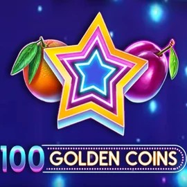 100 Golden Coins by Amusnet Interactive, showcased at verde-kaszino.com – game logo