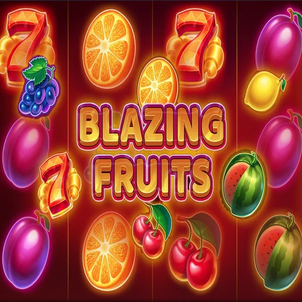 Blazing Fruits online game logo by Inbet Games on verde-kaszino.com