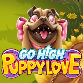 Go High Puppy Love by RubyPlay, showcased at verde-kaszino.com – game logo